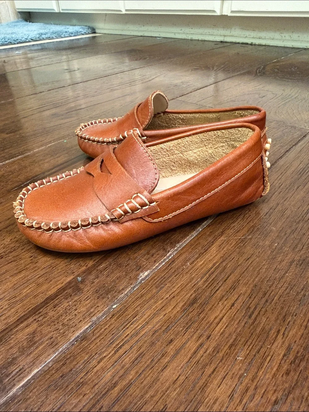 Elephantito - Boys Logan Driver Loafers - Natural Brown - Size: US 10
